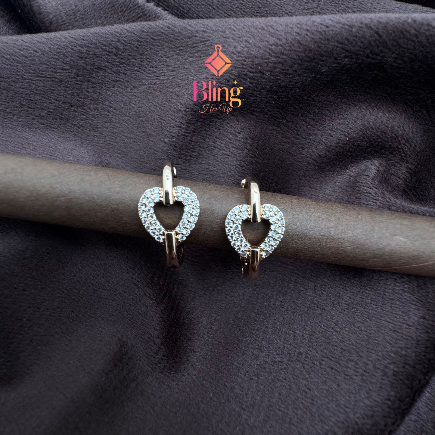 Crystal Heartlocked Sparkle Earrings