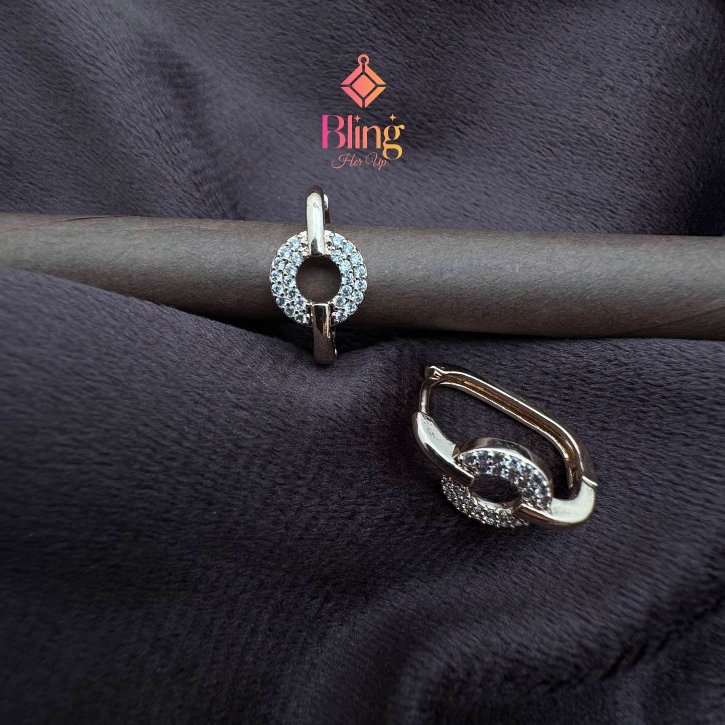 Celeste Crystal Loop Earrings