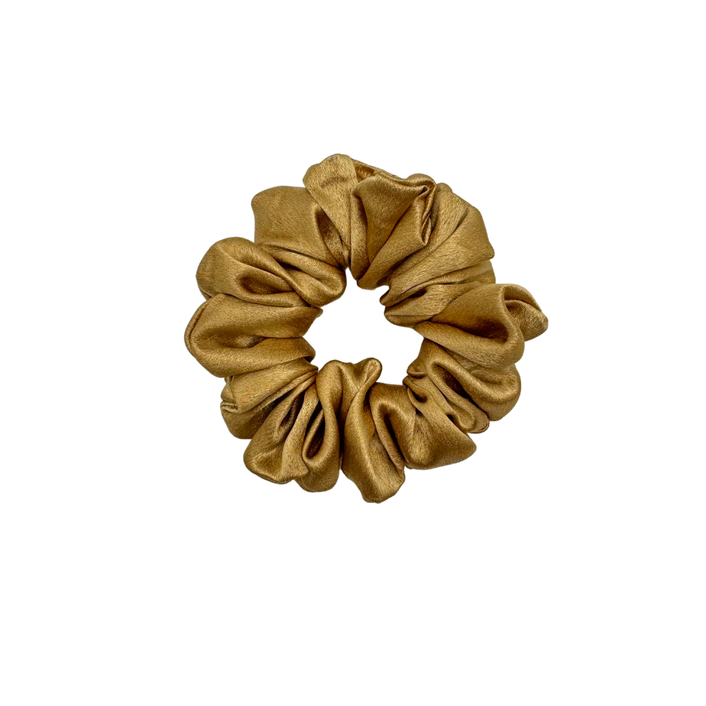 Golden Hour, Golden Color | Silk Satin Scrunchie