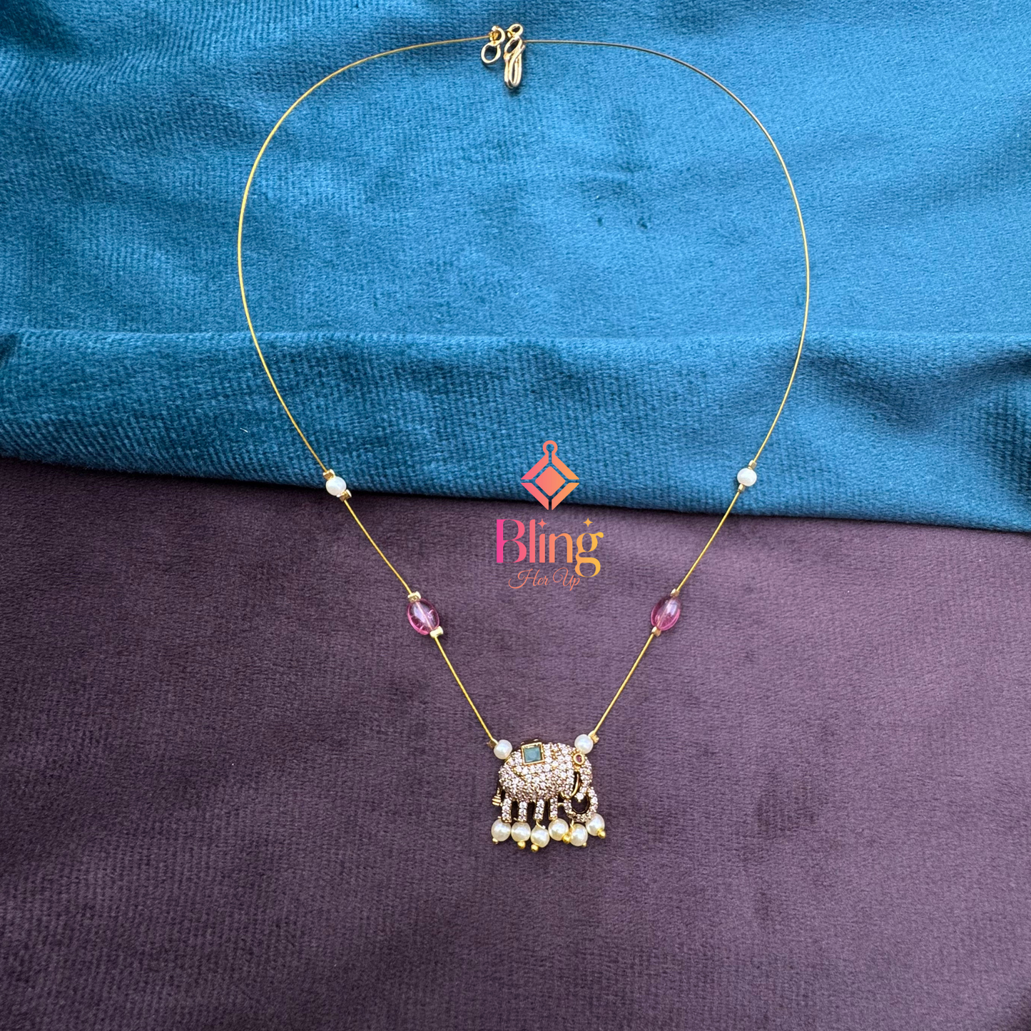 Invisible Grace: Gold-Plated Chain with Elephant Pendant