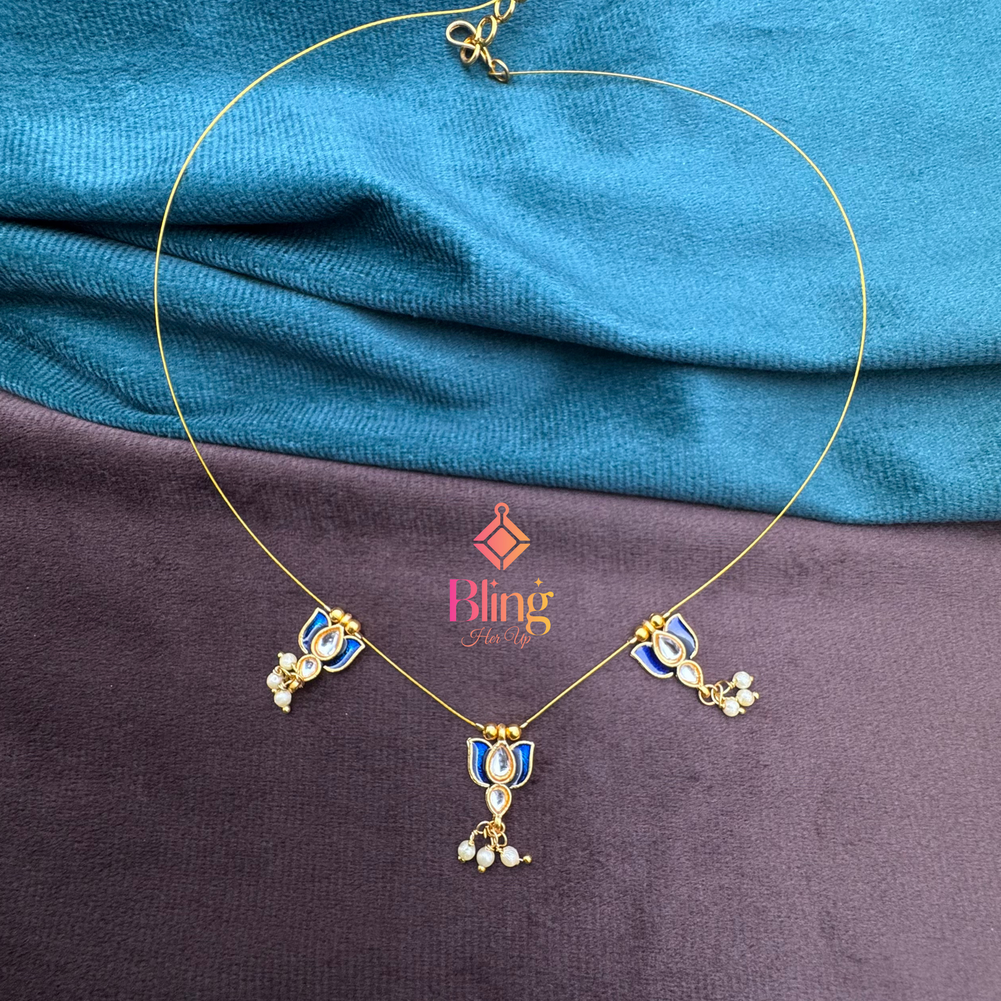Lotus Charm Illusion Necklace