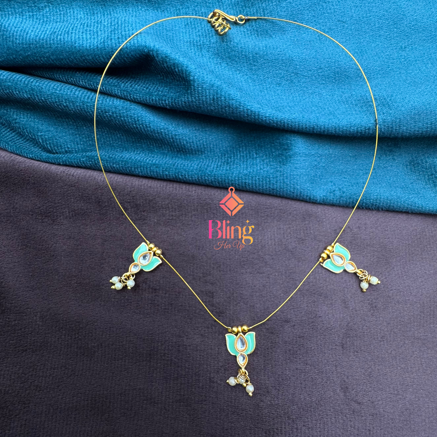 Lotus Charm Illusion Necklace