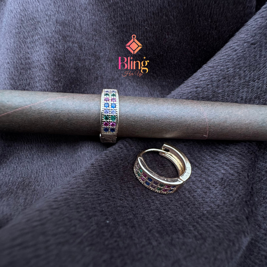 Celestial Color Grid Hoops