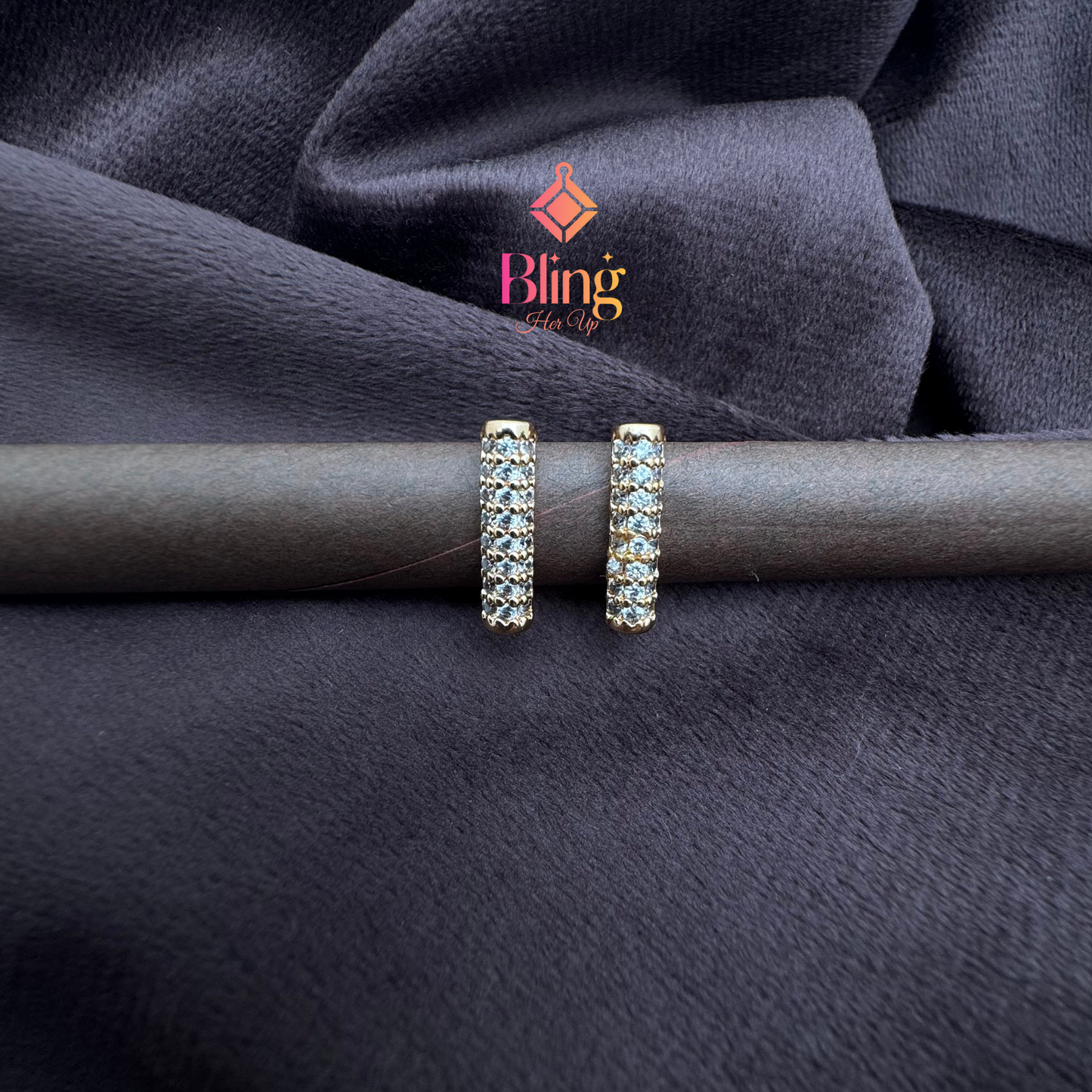 Minimalist Sparkle Hoops with Anti-Tarnish Finish