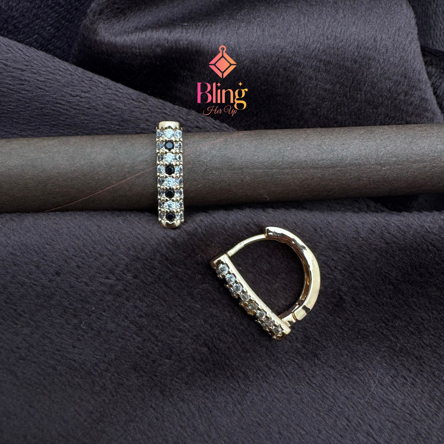 Minimalist Sparkle Hoops with Anti-Tarnish Finish