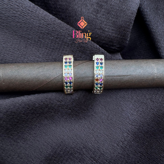 Prism-Set Earrings for Everyday Glam