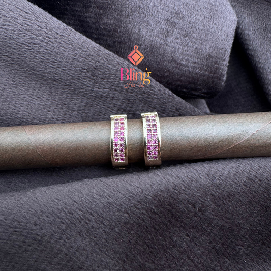 Pink Frost Sparkle Earrnings