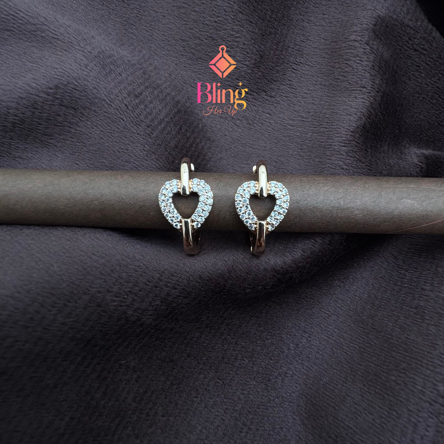 Crystal Heartlocked Sparkle Earrings