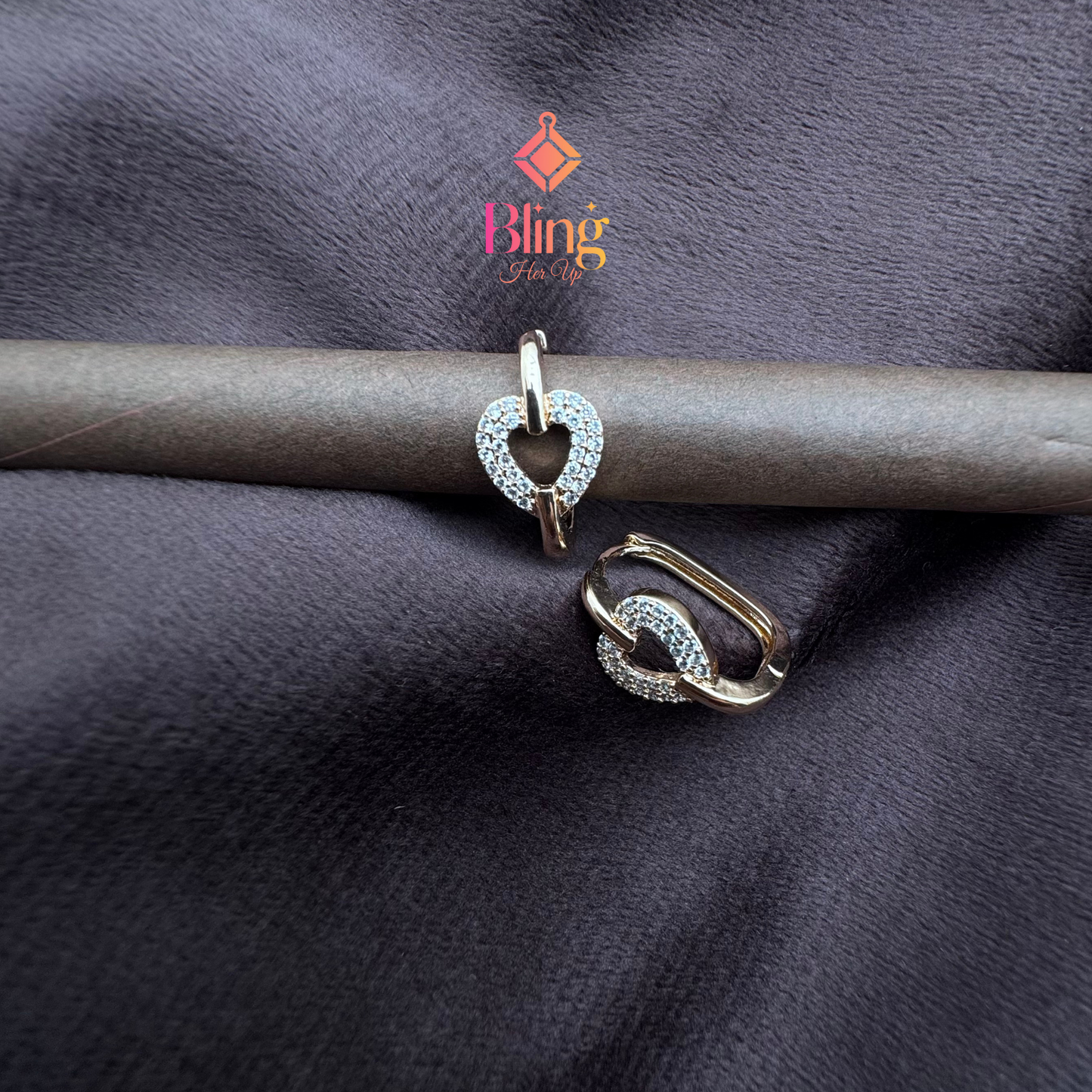 Crystal Heartlocked Sparkle Earrings