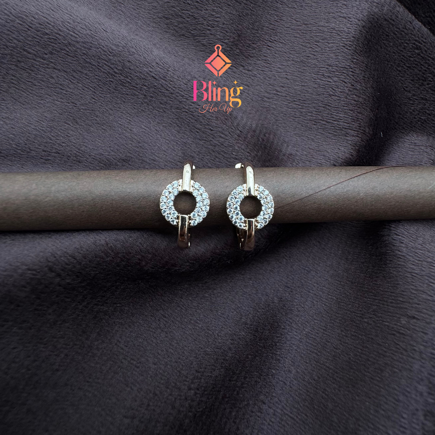 Celeste Crystal Loop Earrings