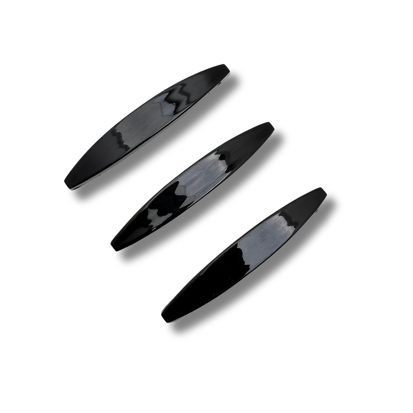 Shine & Secure: 3-Piece Glossy Hair Clip Set for Effortless Elegance