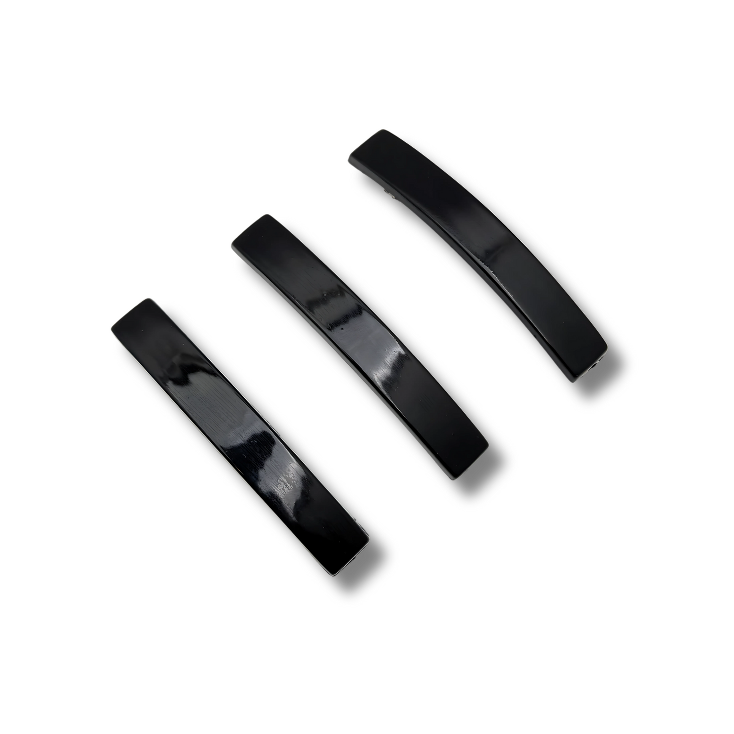 Shine & Secure: 3-Piece Glossy Hair Clip Set for Effortless Elegance