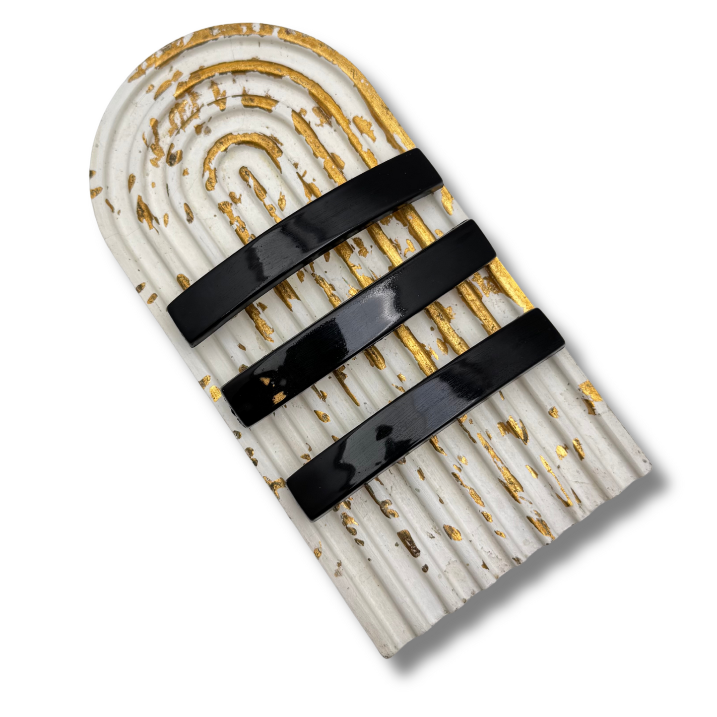 Shine & Secure: 3-Piece Glossy Hair Clip Set for Effortless Elegance