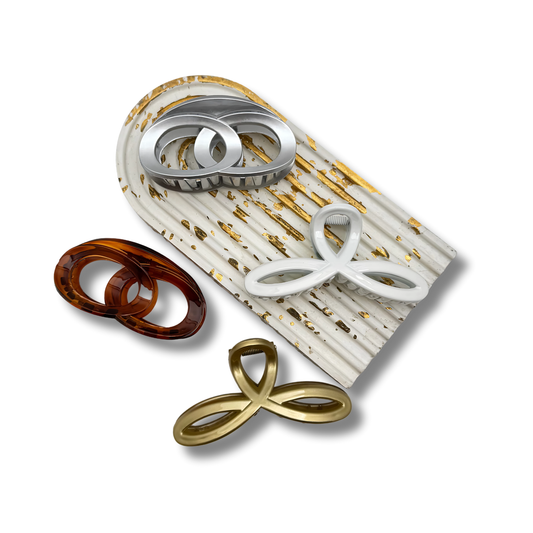 Chic & Unique: 4-Piece Hair Clip Set in Playful Colors and Stylish Shapes