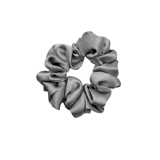 Silver Mist, Gray Color | Silk Satin Scrunchies