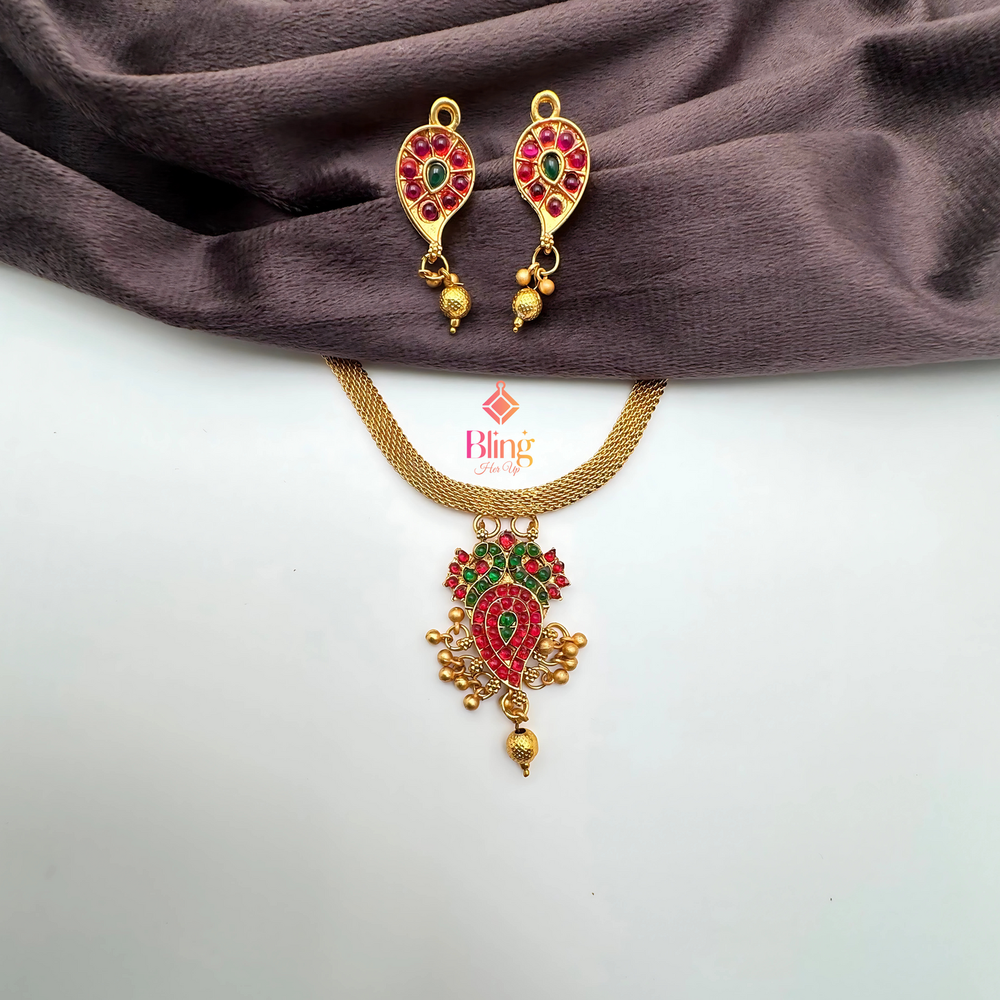 Peacock Grace Kemp Necklace Set